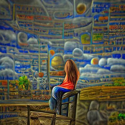 Solitary Figure in Open Field