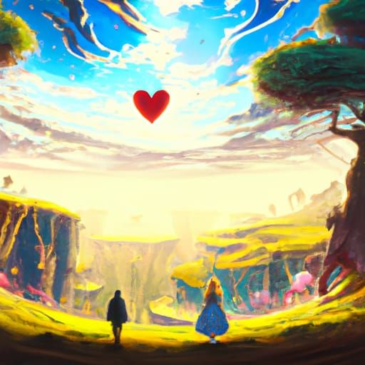 King of Hearts in Ghibli Anime Style