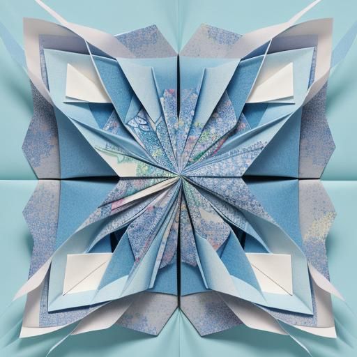 Origami Time Travel Papercraft Sculpture