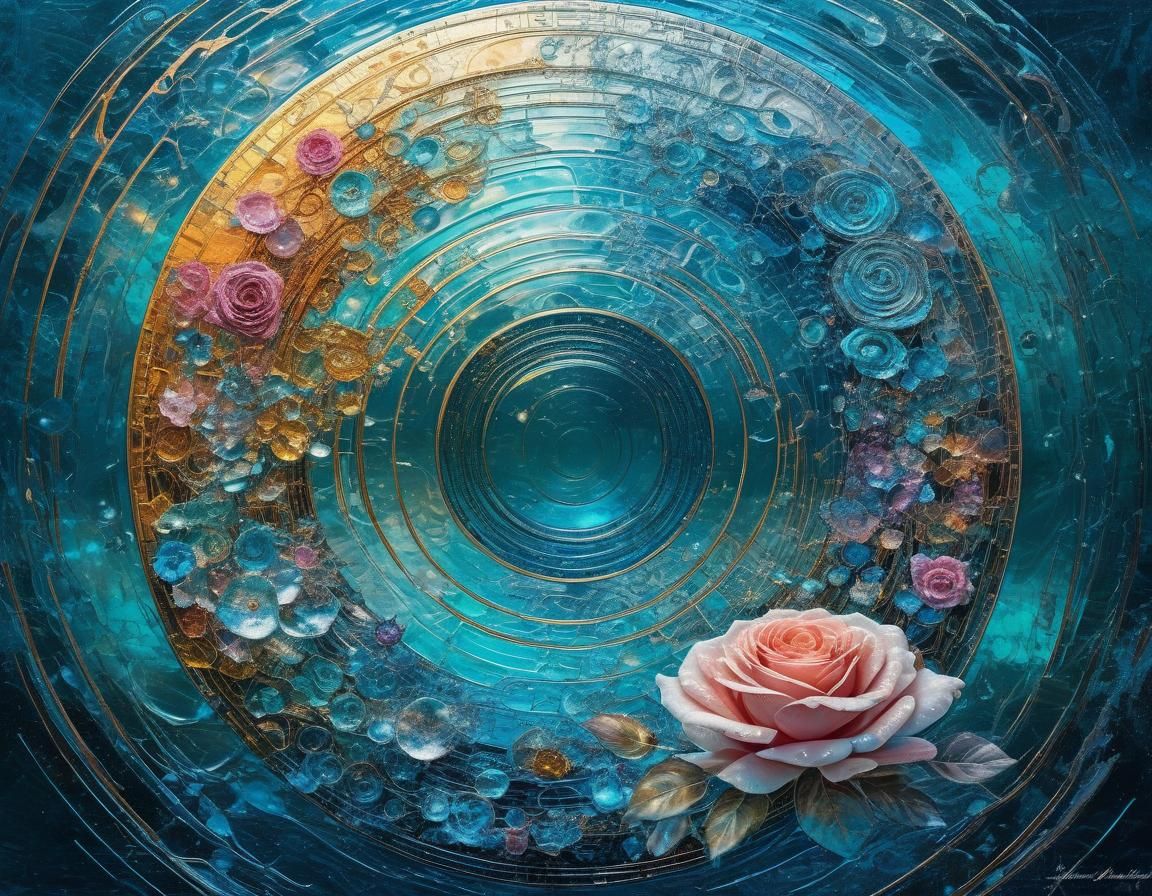 Ethereal Pressure Disc in Abstract Surreal Style