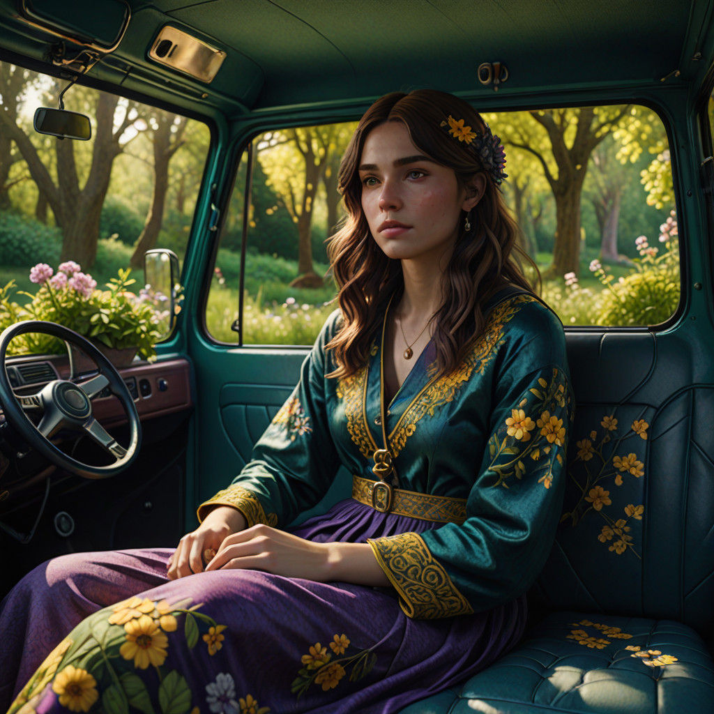 Ethereal Morning in a Campervan Wonderland