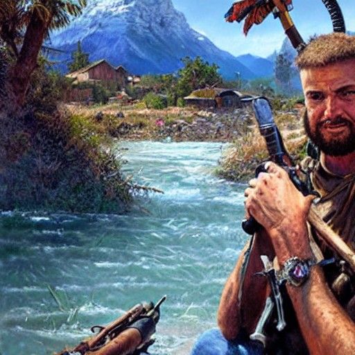 Far Cry 6 Landscape as Oil Painting