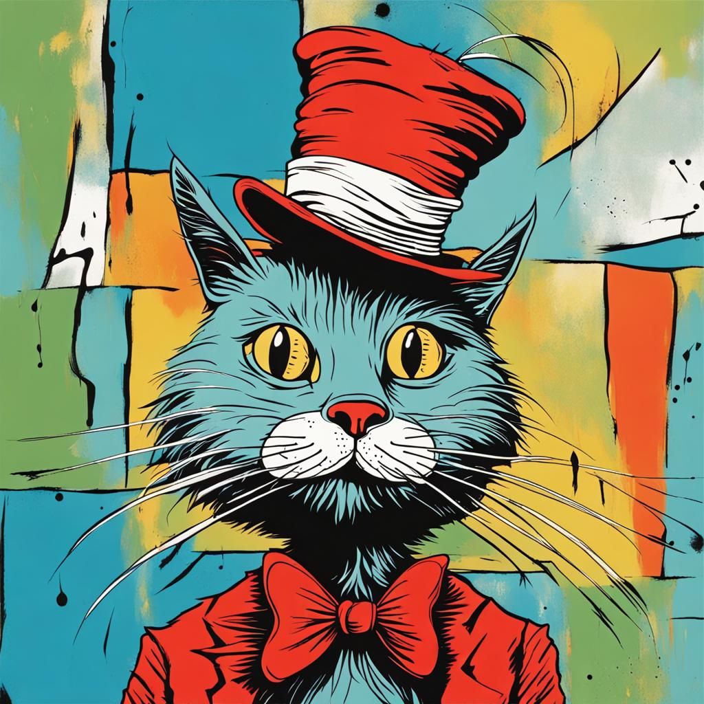 Dr. Seuss's Cat in the Hat Abstract Art