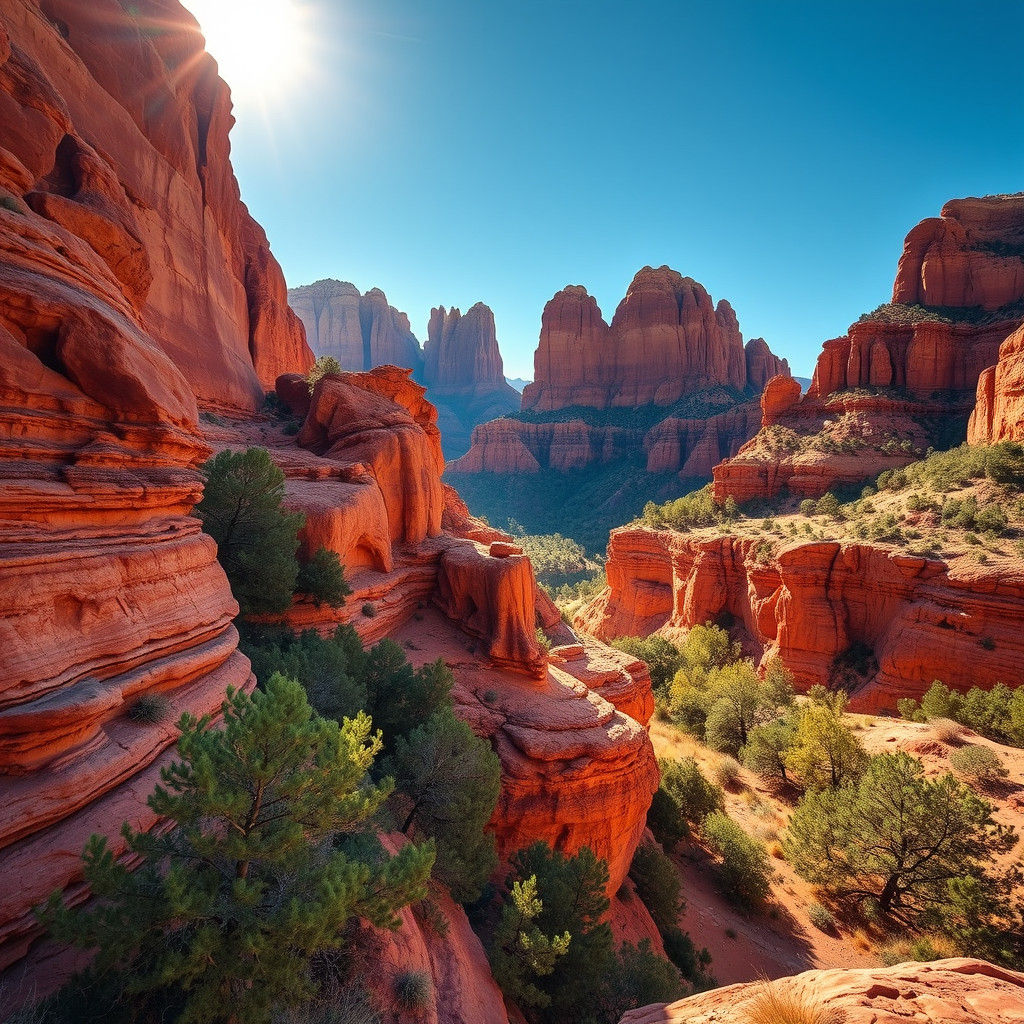 Majestic Utah Landscape in Hyperrealistic Style