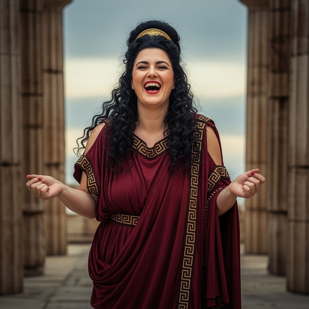 Baubo, Greek Goddess of Laughter, in Her Temple