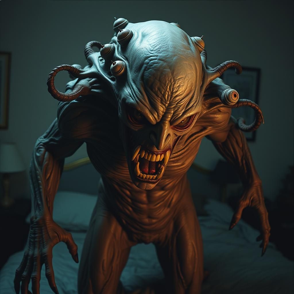 Grotesque Transformation: A Nightmarish Eldritch Monster