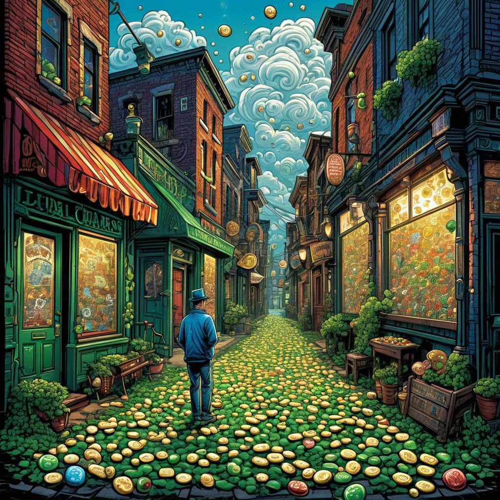 Real-Life Lucky Charms in Comic Book Style