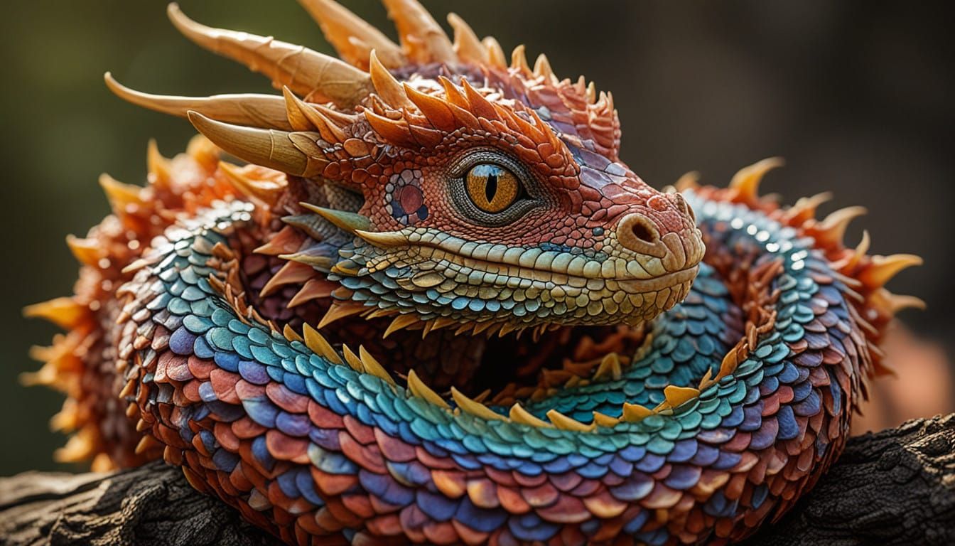 Fiery Dragon Embryo Captured in Stunning Macro Detail