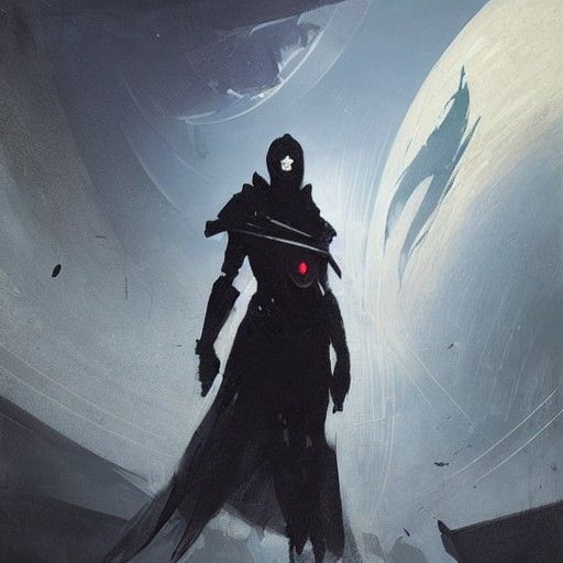 Sinister Destiny Figure in a Dark Fantasy Style