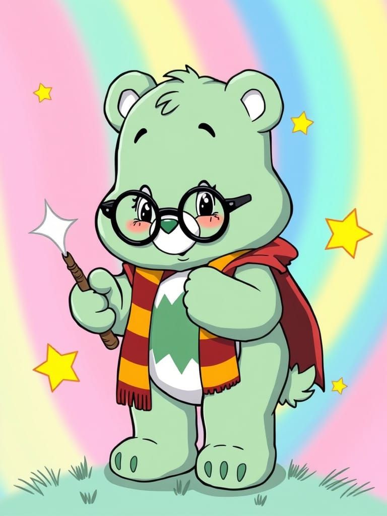 Magical Care Bear Harry Potter