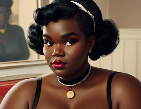 Gabourey Sidibe / 50s aesthetic