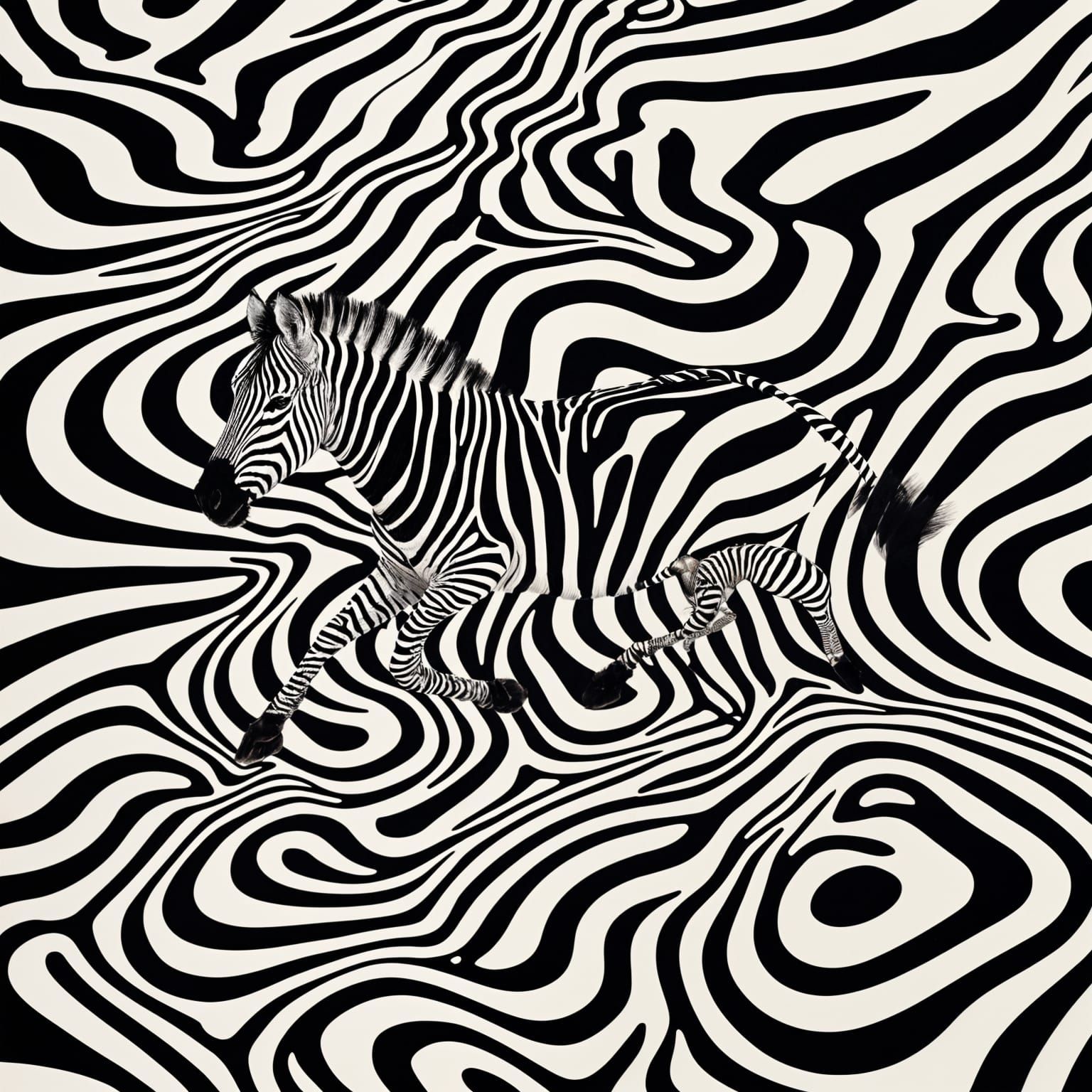 Zebras in Dynamic Patterned Landscape