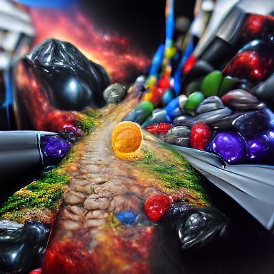 Abstract Art Generated from Empty Prompt