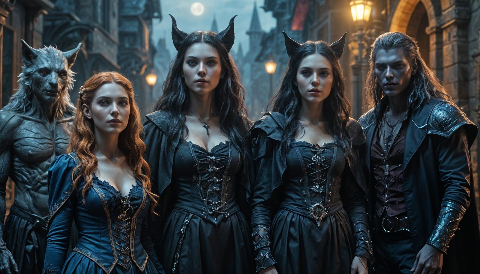 Ethereal Vampire, Hi-Tech Witch, and Spiritual Werewolf