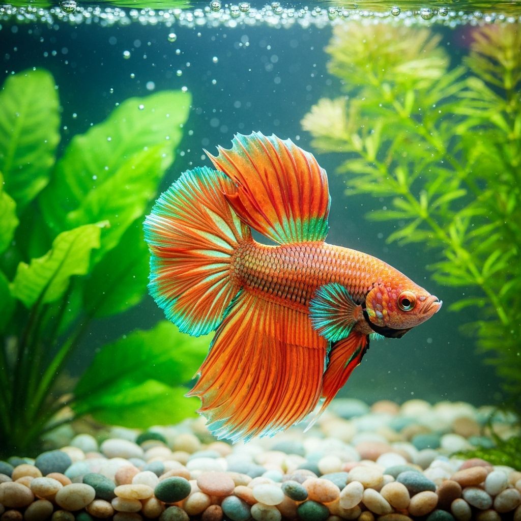 Glowing Betta Fish in Cinematic Aquarium