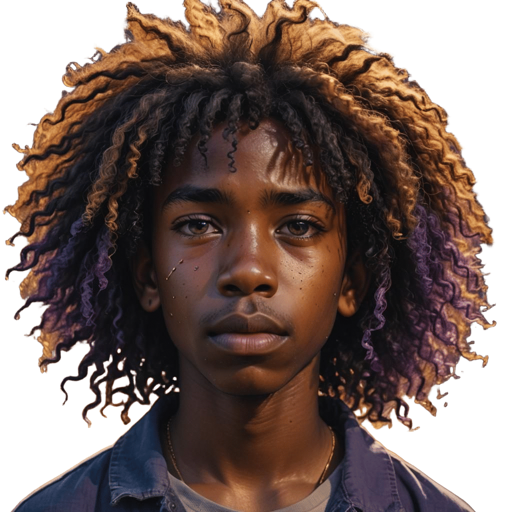 Sorrowful Ghetto Angel: Hyperrealistic Portrait