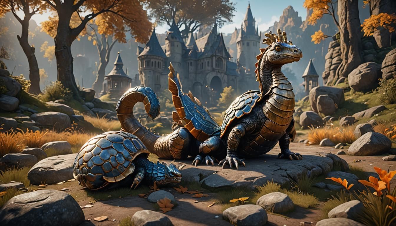 Knights Jousting Snails in Epic 3D Game