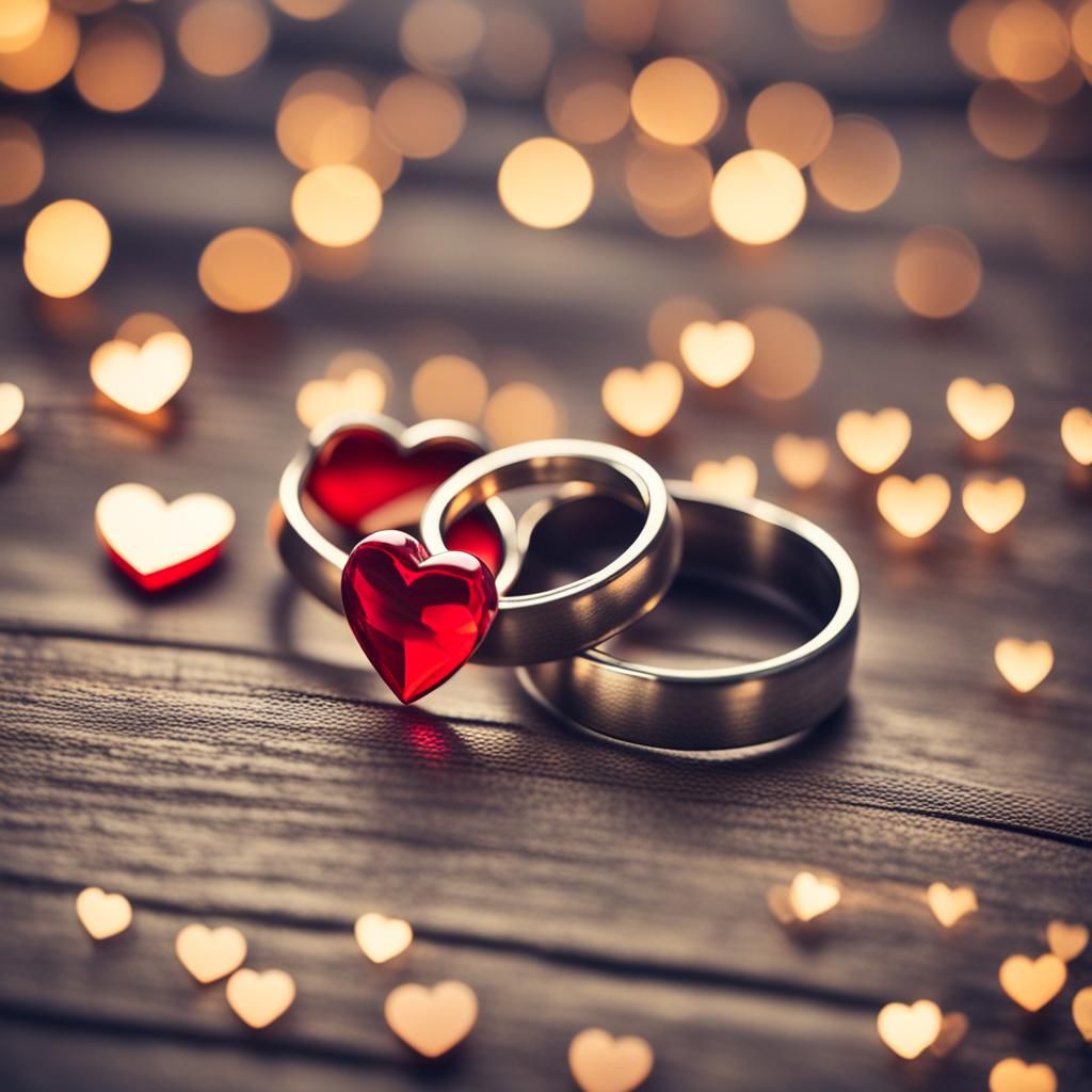Hearts Symbolizing Marriage in Professional Photography