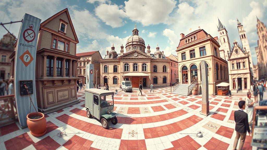 Surreal Anamorphic Illusion Reveals Hidden World