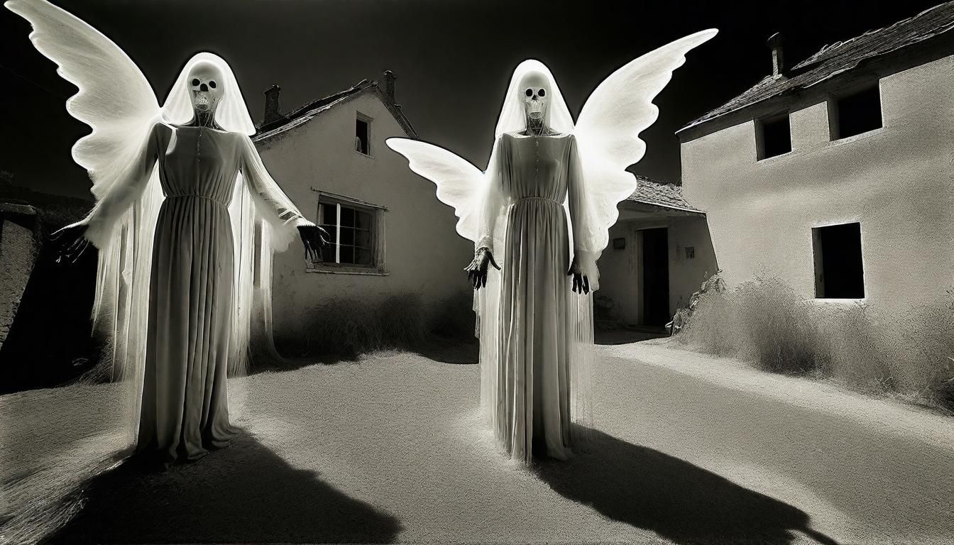 Angels of Death in Haunted Village, Infrared Style