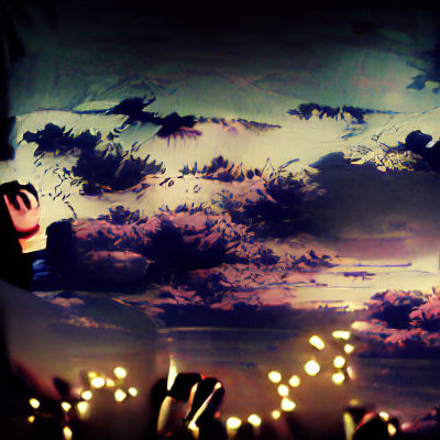 Desolate Night: A Study in Light and Shadow