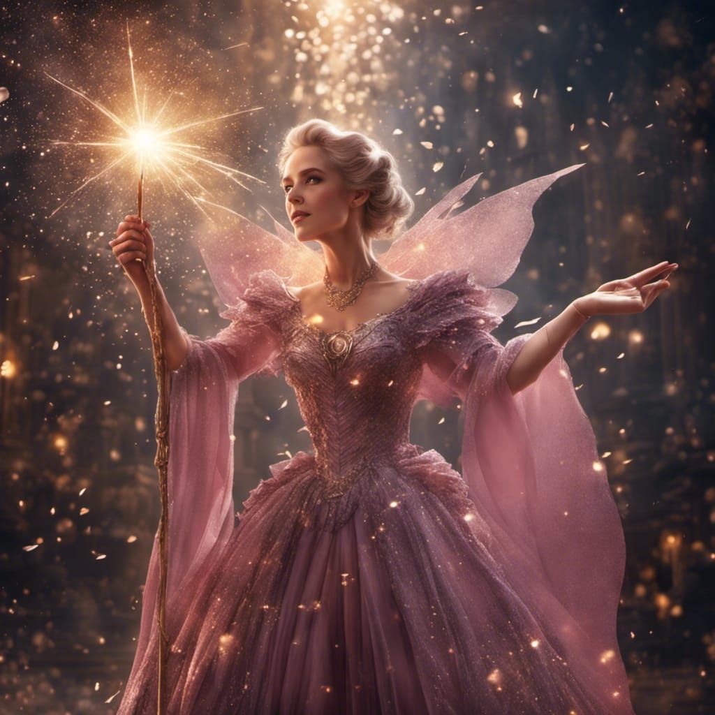 Glittering Fairy Godmother Digital Matte Painting