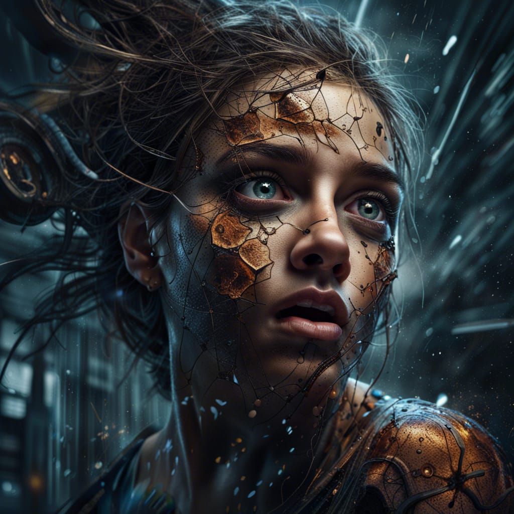 Focused Individual: Detailed Matte Painting in Unreal Engine