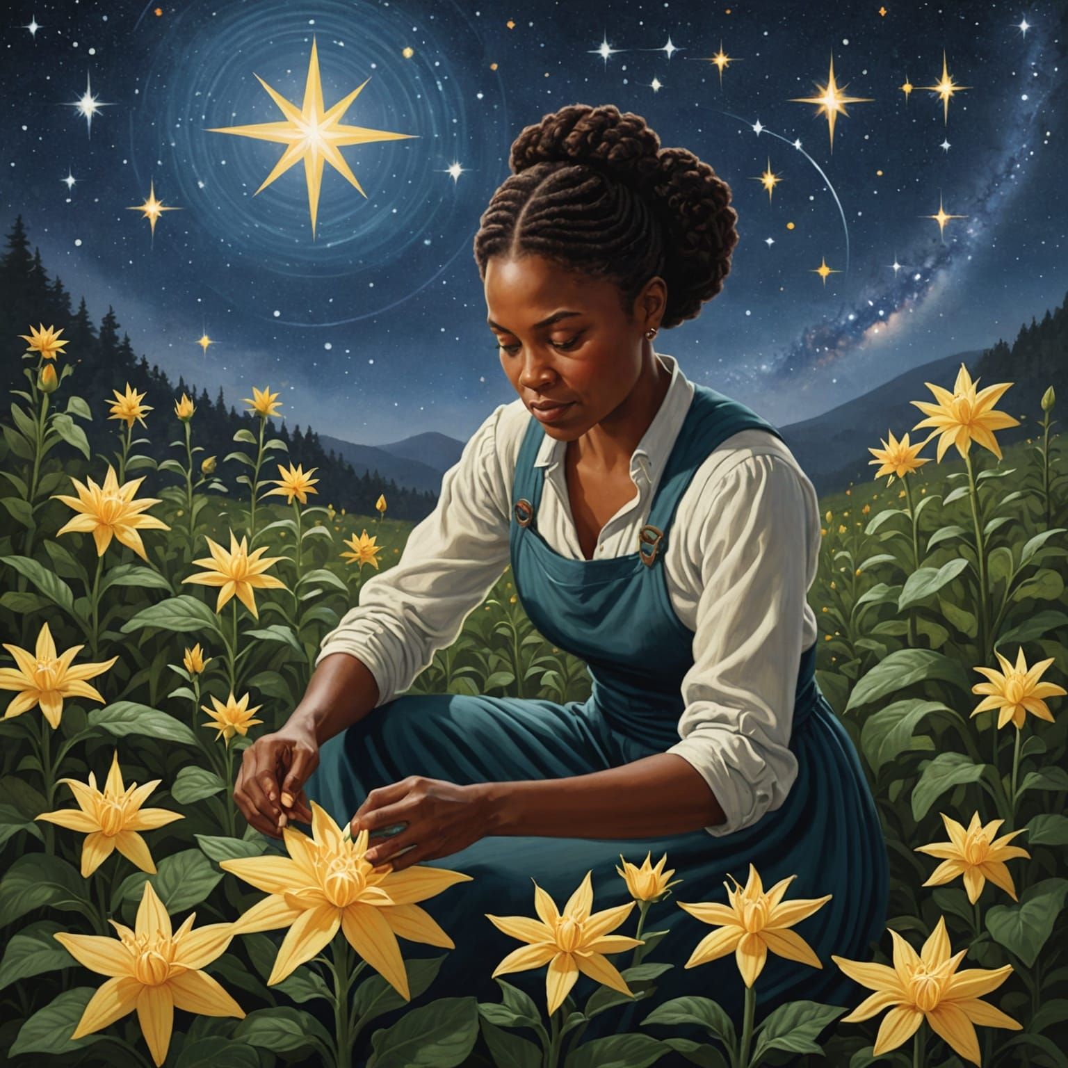 Star Gardner Tending to Celestial Garden