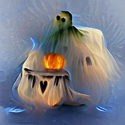 Halloween Pumpkin Ghost