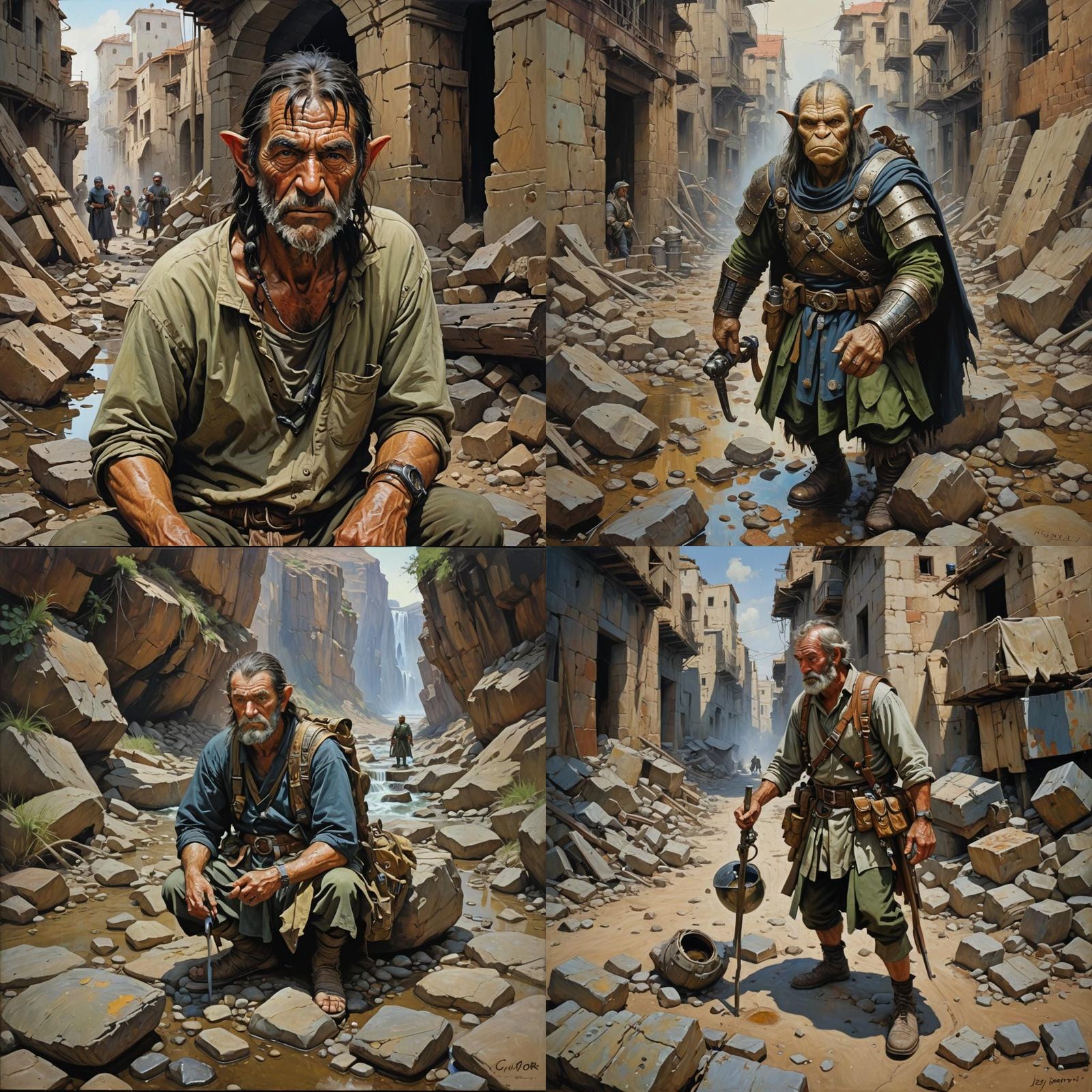 Grok as Oil Painting by James Gurney