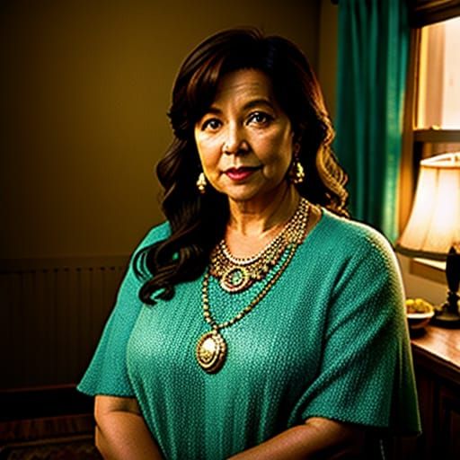 Aunt Cass Portrait in Film Grain Style