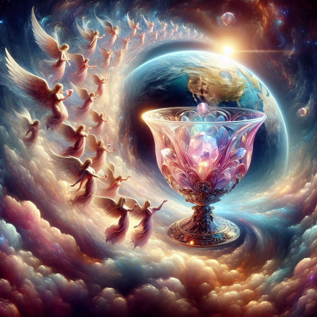 Angelic Watch Over Earth: A Digital Matte Painting