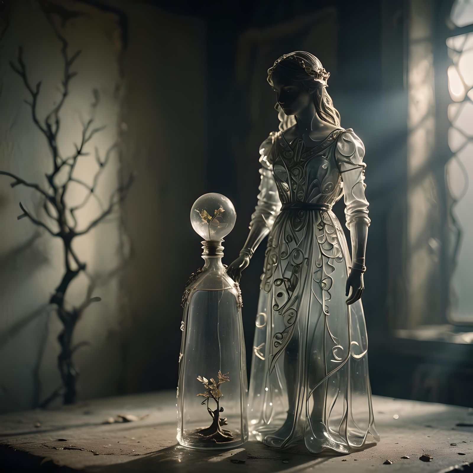 Glass Girl: A Transparent Sculpture