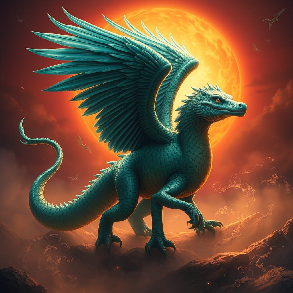 Mystical Hybrid Creature Rises from Emerald Realm in Unreal ...