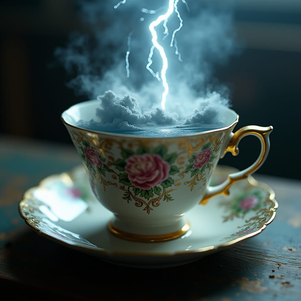 Storm in Teacup: Cinematic Miniature Tempest