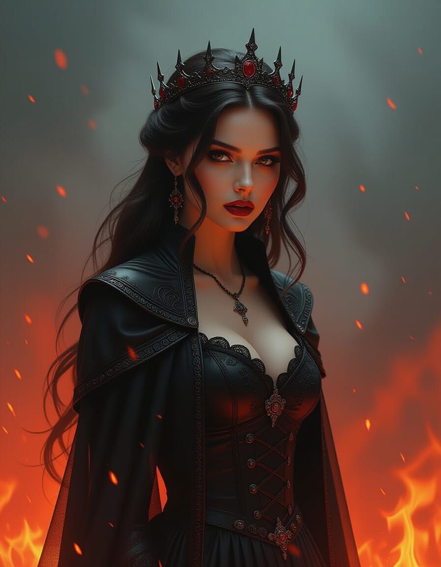 Inferno Goddess Katie in Dark Souls Style