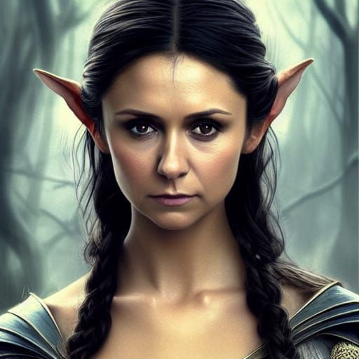 Arwen Undómiel Portrait in Hyperdetailed Digital Art