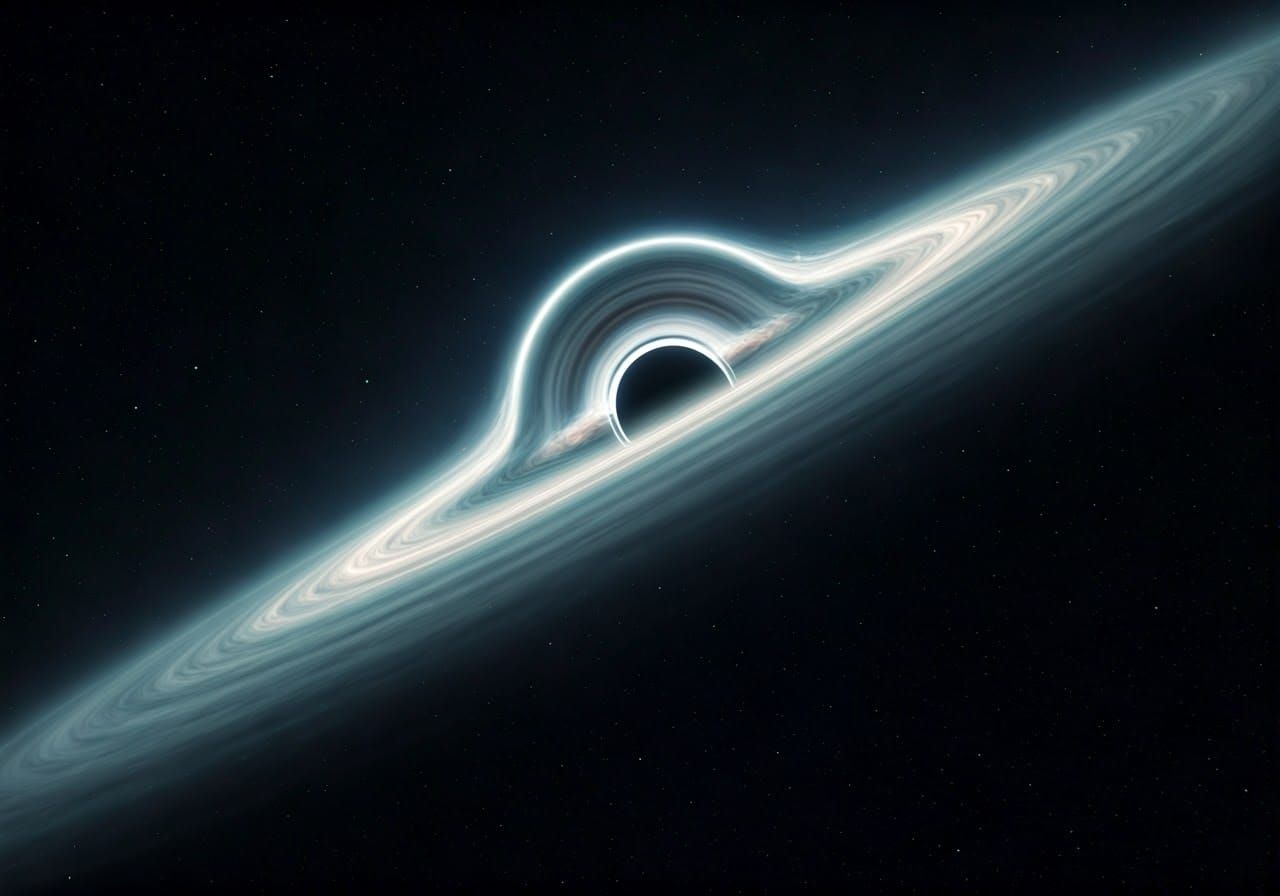 Sagittarius A* Black Hole Core in Cinematic Style