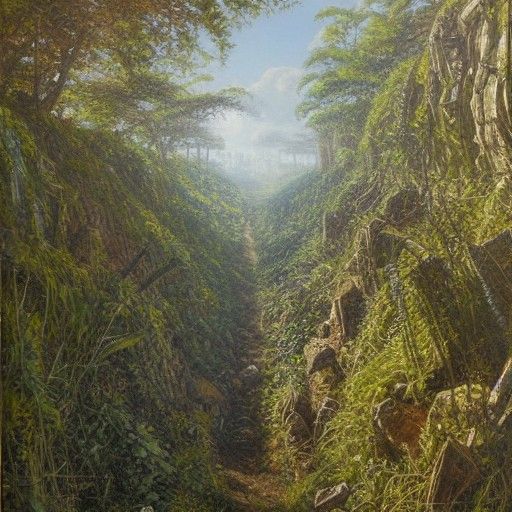 Maze Runner: Oil Painting Forest