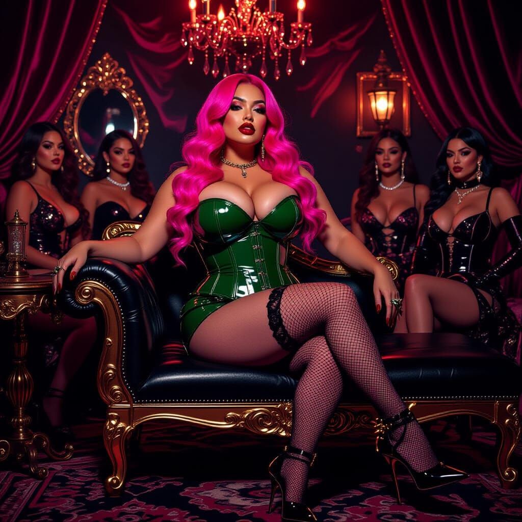 Confident Latina in Gothic Fantasy Setting, Ultra-Realistic ...