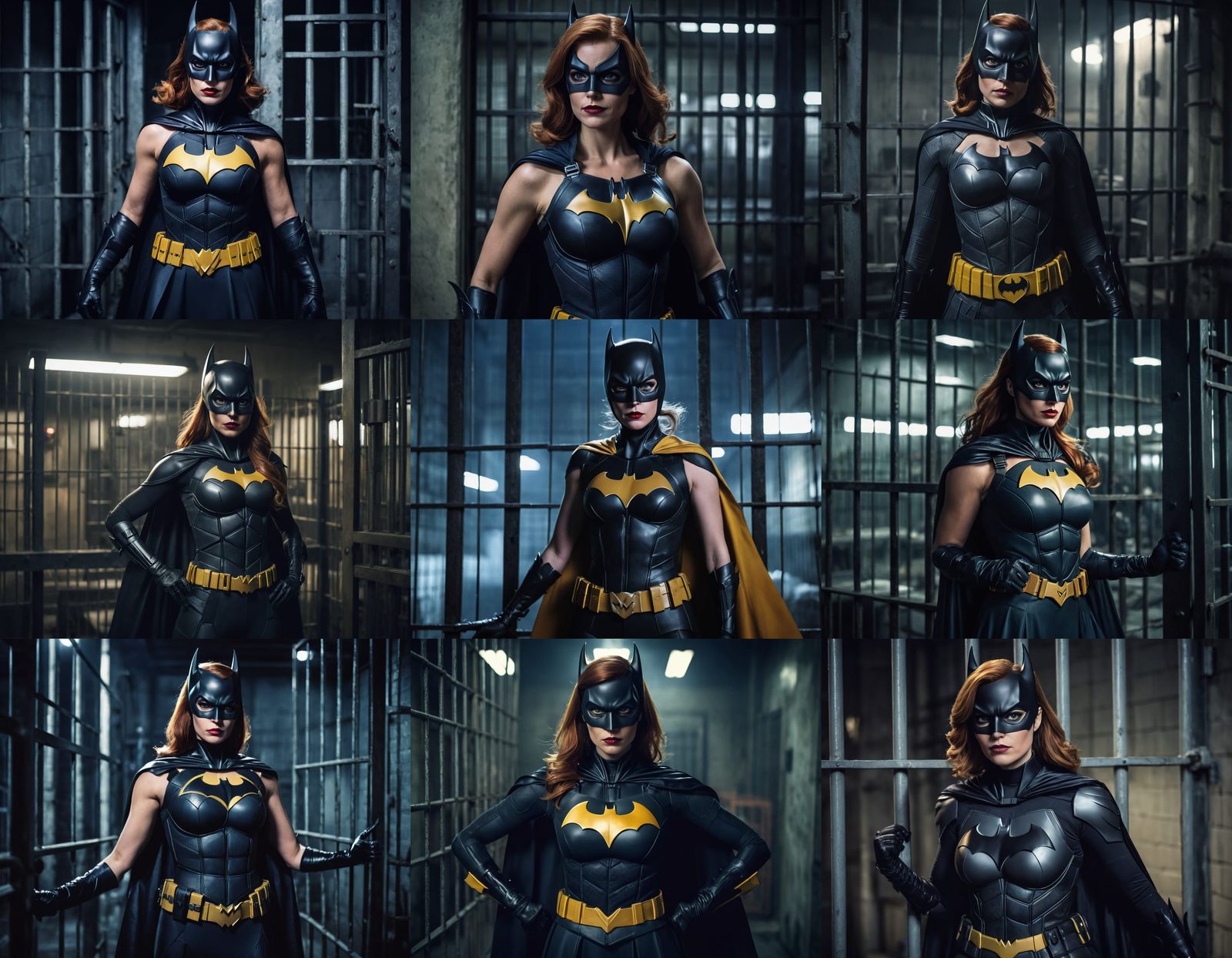 Batgirl in Gotham Jail: Cinematic Film Still