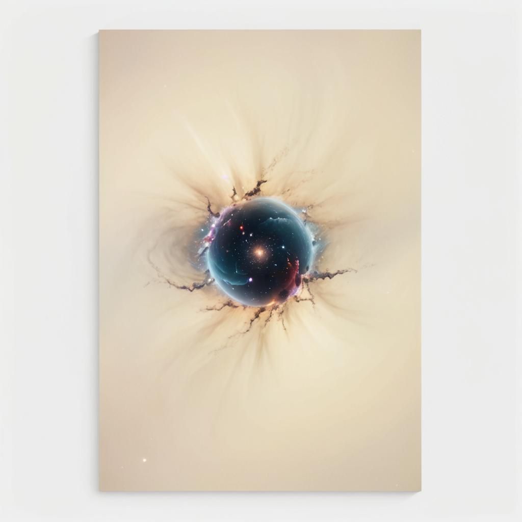 Cosmic Surrealism: Star Filled with Shining Stars