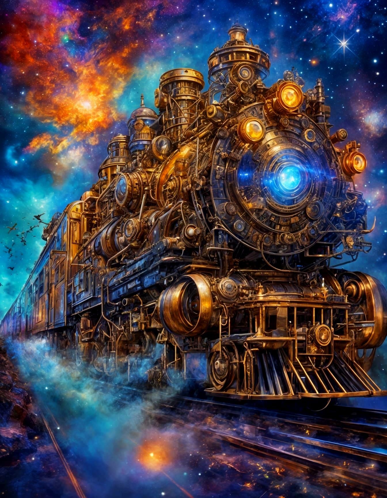 Intergalactic Steampunk Train