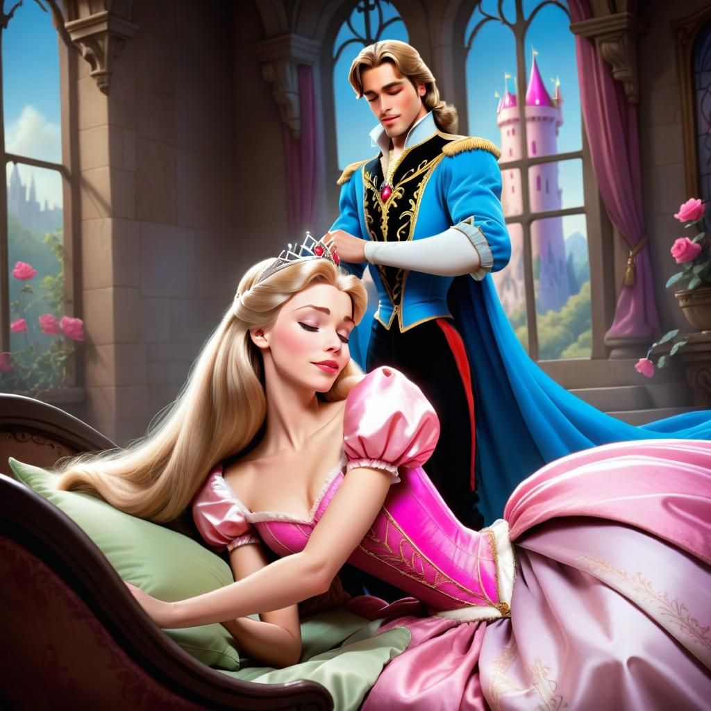 Sleeping Beauty and Prince as Movie Characters