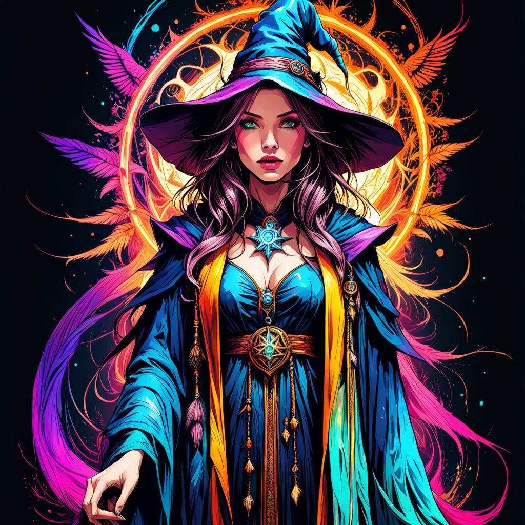 "Cute sorceress "  by "Christopher Exben"