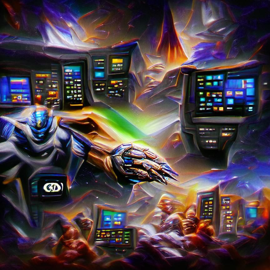 Lonely Tree at Twilight: Digital Art