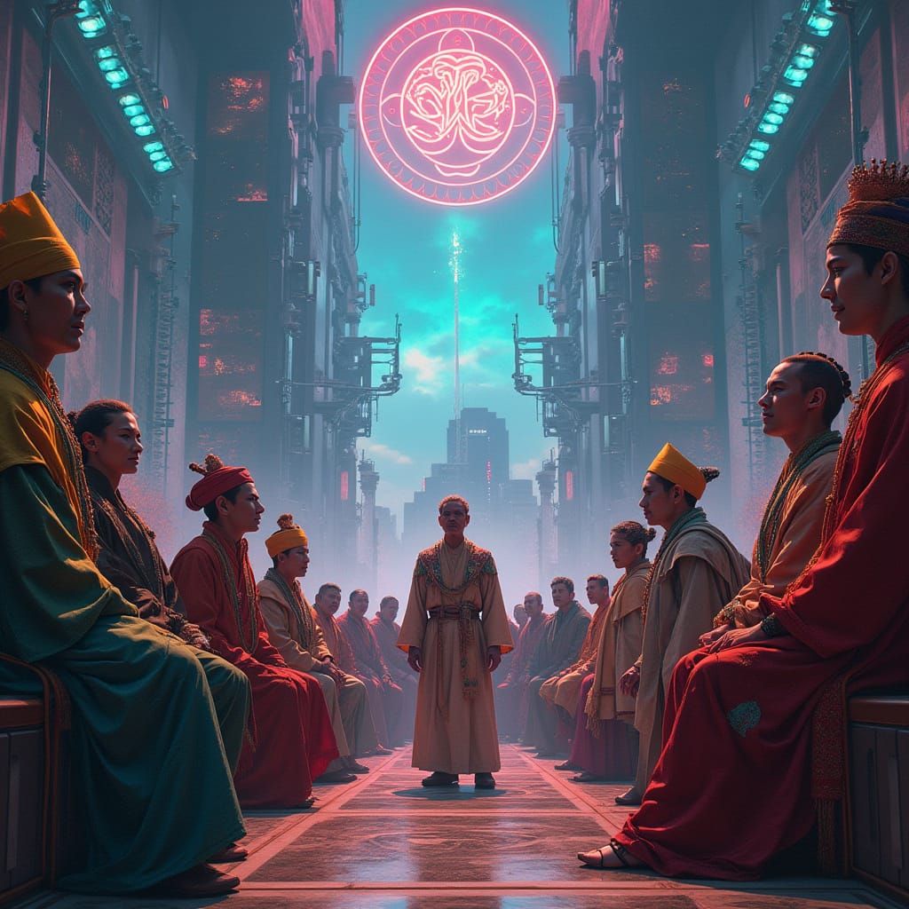 IChing Hexagram 7, The Army.
In this world, diverse beings, united by their unique abilities and wisdom, gather to overc...