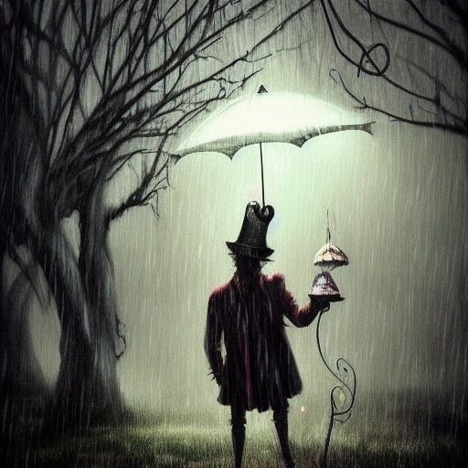 Sinister Whimsical Fairy Wonderland, Tim Burton Style