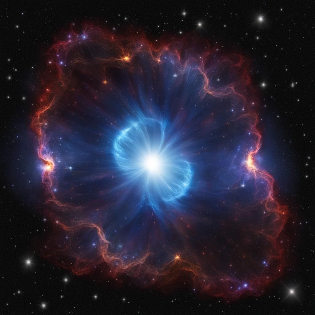 Cosmic Supernova Explosion with Neutron Star