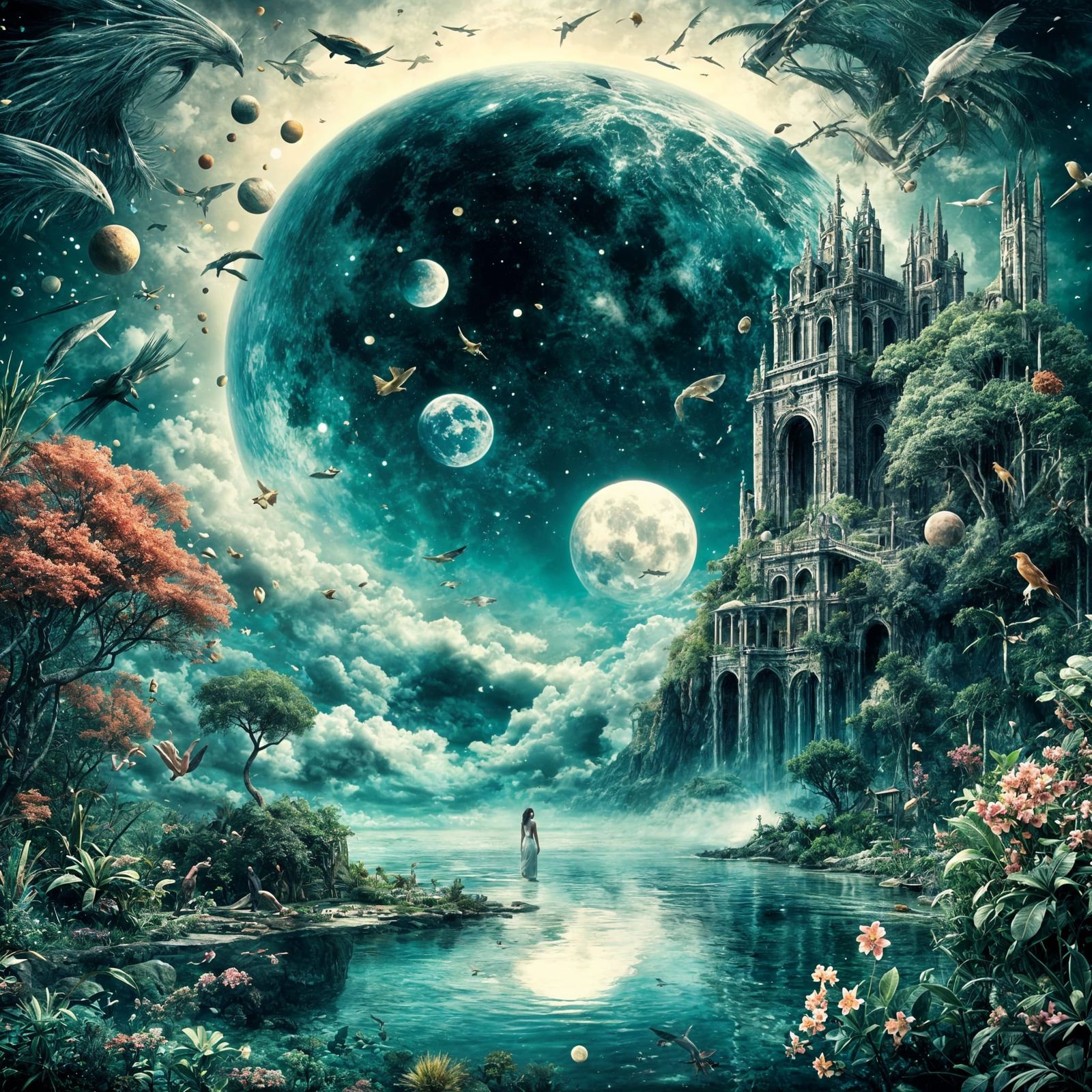 Dreamlike Paradise Landscape